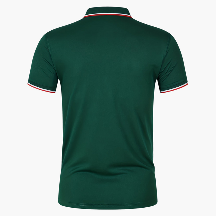 Polo Shirt mit Streifen für Herren – Slim Fit, mit Logo