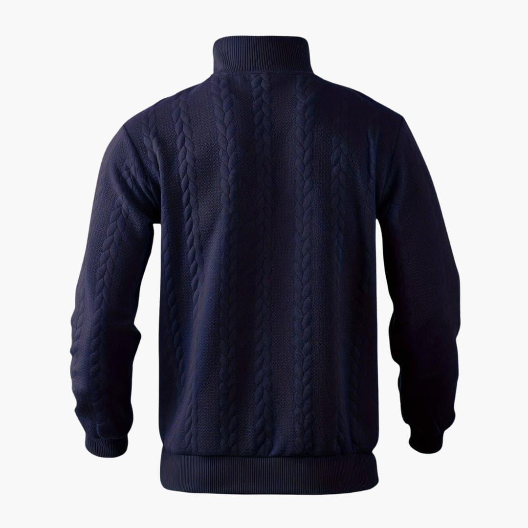 Warmer und stylischer Half-Zip Pullover für Männer - SchmiedeMode