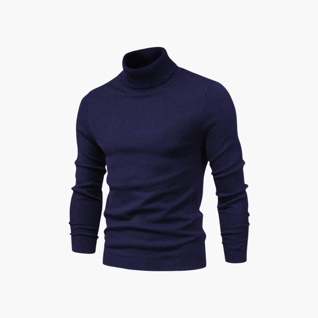 Herren pullover mit Rollkragen und langen Ärmeln