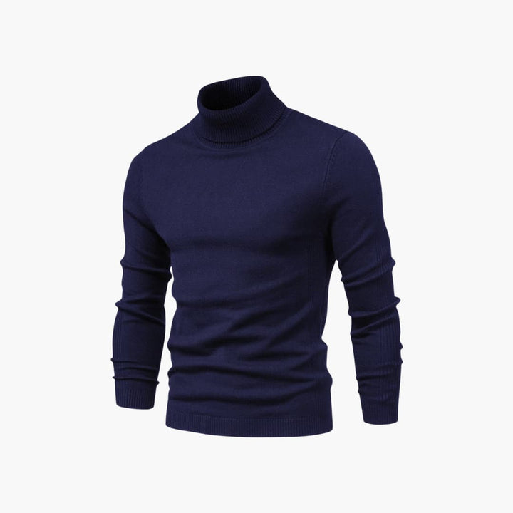 Herren pullover mit Rollkragen und langen Ärmeln