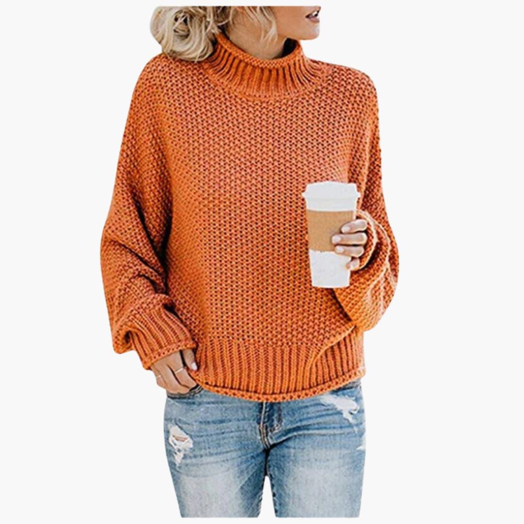 Eleganter, gemütlicher Strickpullover für Damen - SchmiedeMode