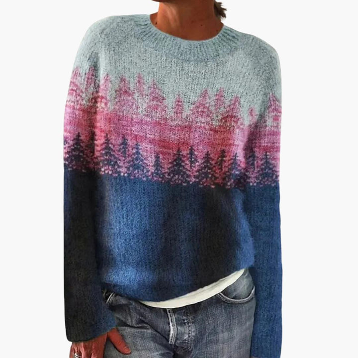 Warmer Pullover im nordischen Stil für Damen - SchmiedeMode