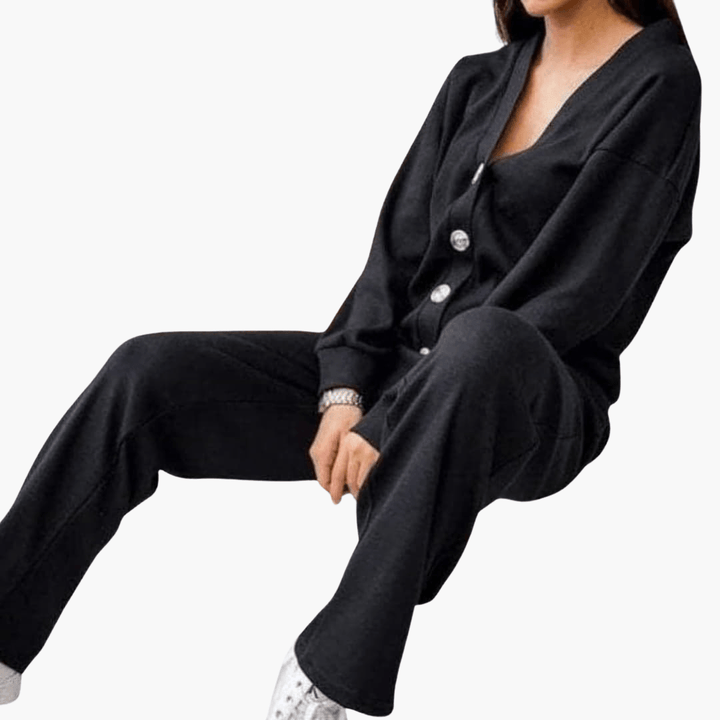 Luxuriöses Relaxed Fit Lounge-Set für Damen - SchmiedeMode