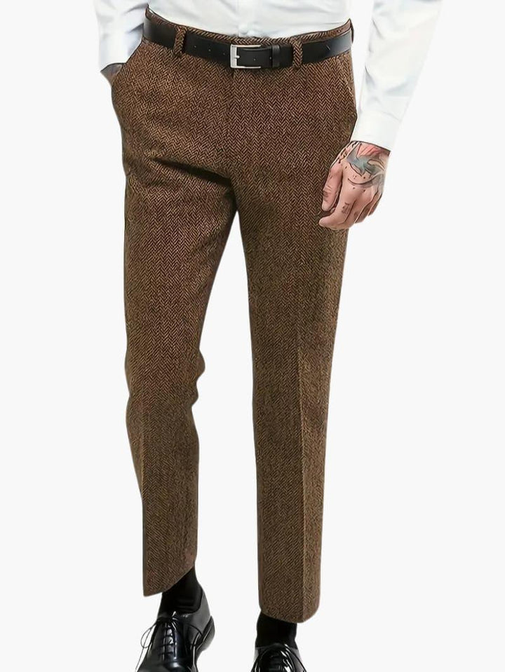 Stilvolle Vintage-Tweedhose für Herren - SchmiedeMode