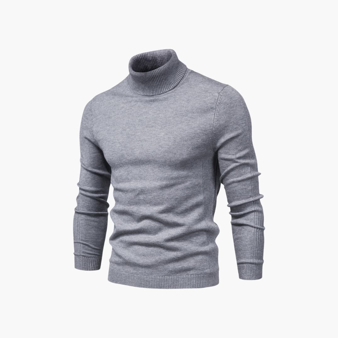 Herren pullover mit Rollkragen und langen Ärmeln