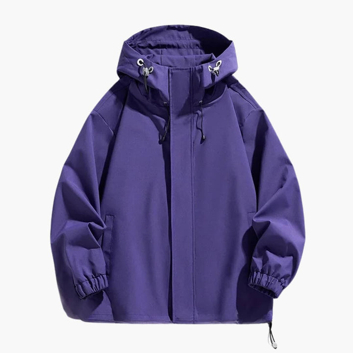Herren Skijacke mit Kapuze und elastischem Saum
