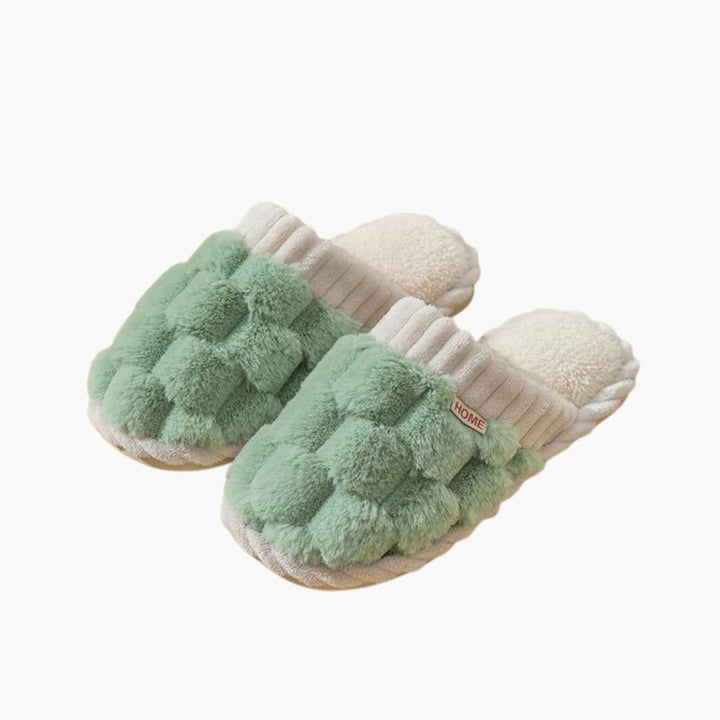 Damen Hausschuhe mit runder Kappe und Futter