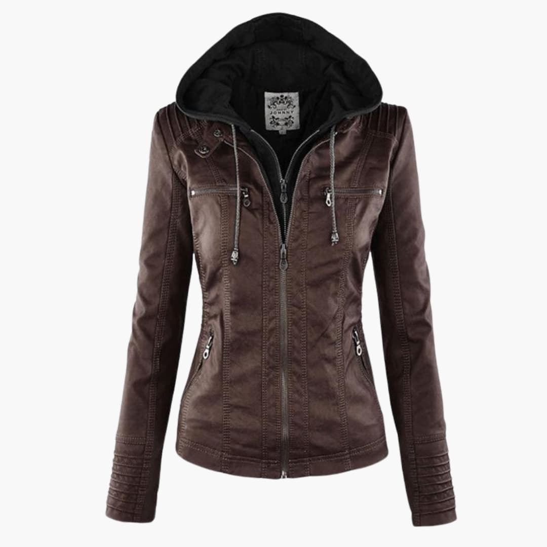 Damen Kapuzenjacke mit Reißverschluss