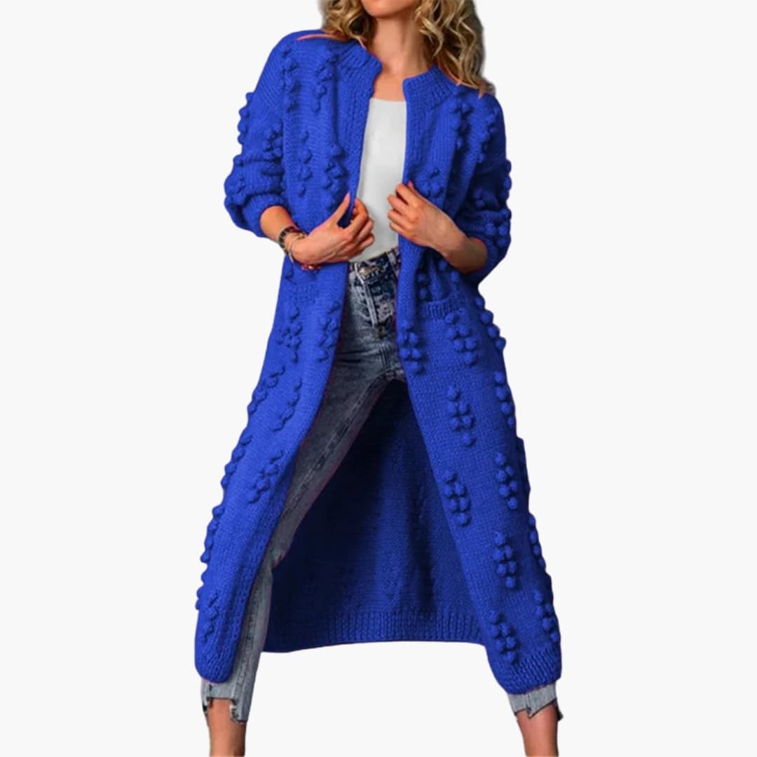 Damen Long Cardigan mit offenem Design