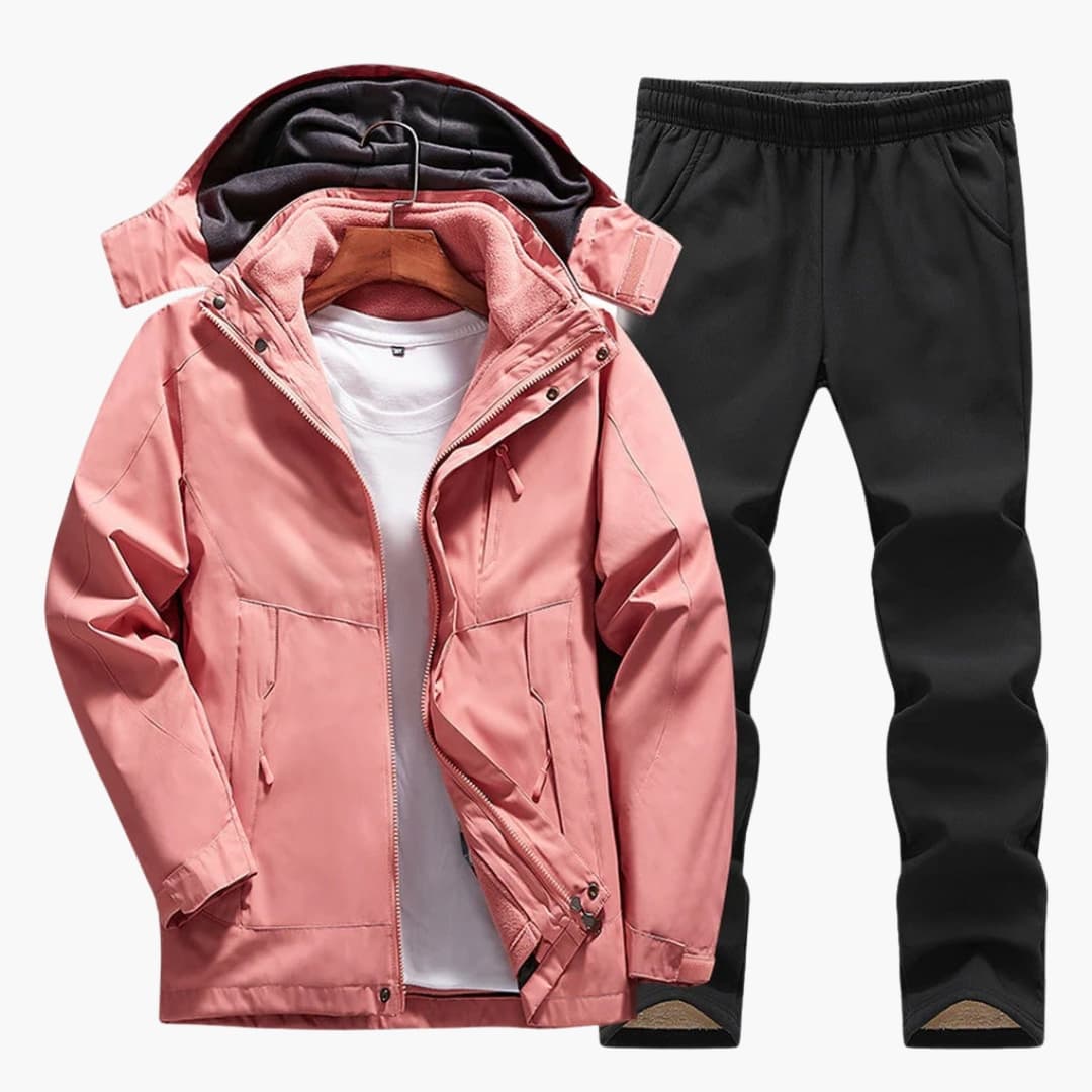 Damen Outdoor Set mit Kapuzenjacke