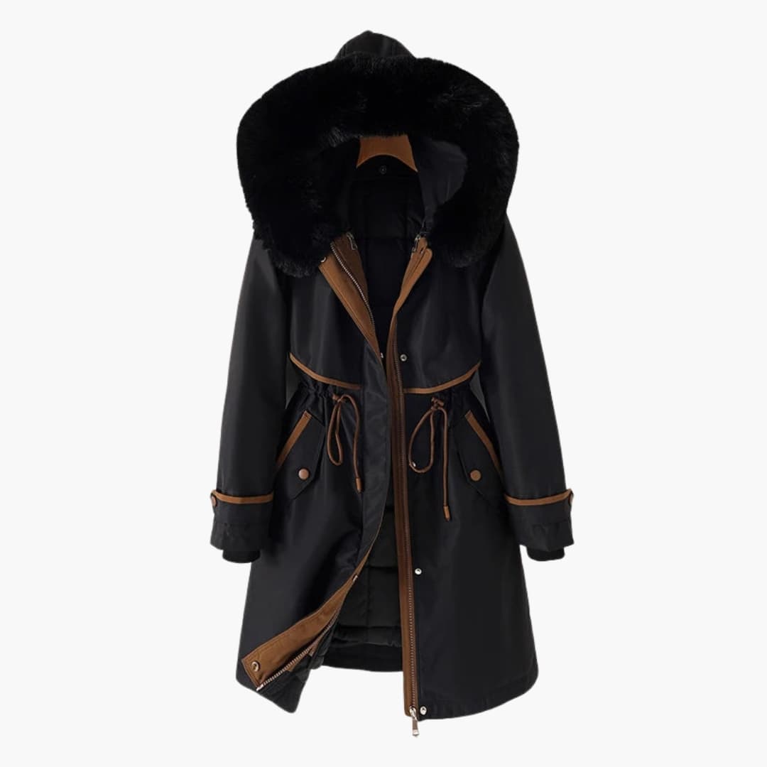 Damen Parka Jacke mit Kapuze