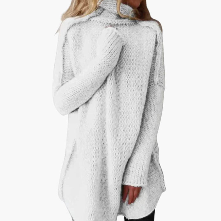 Damen Pullover mit Rundhals und weiter Passform