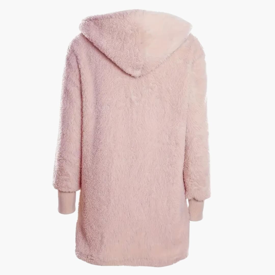 Damen Pyjama Set mit Kapuzen Cardigan und Shorts