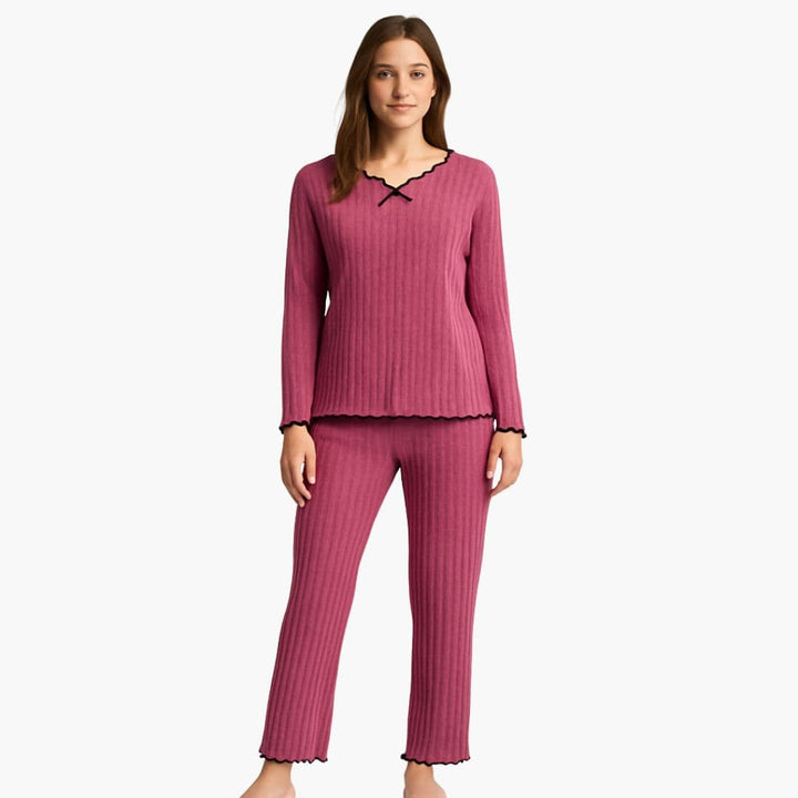 Damen Pyjama Set mit Top und Hose