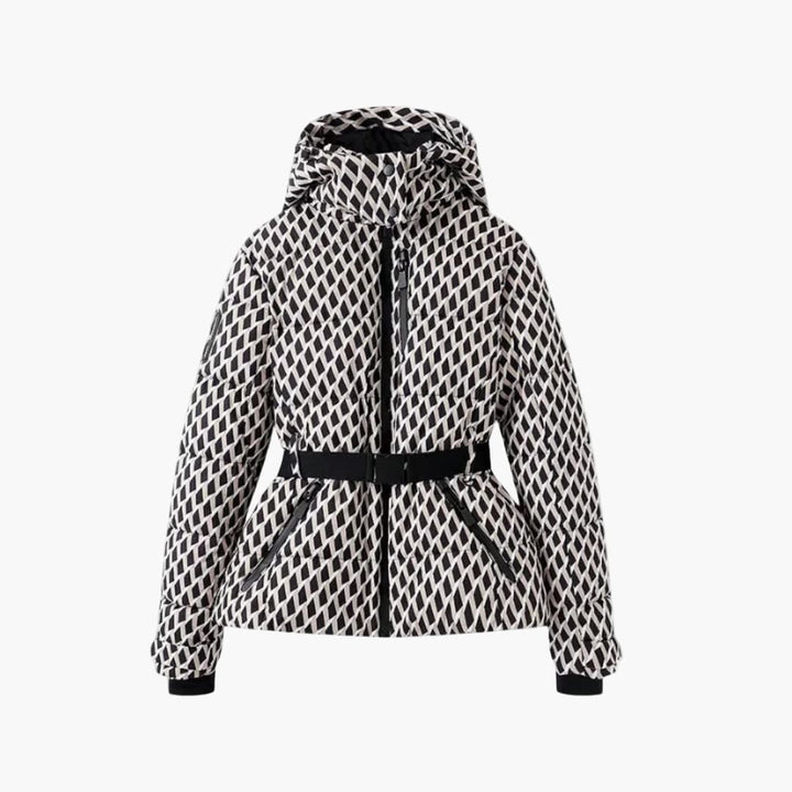 Damen Steppjacke mit Kapuze und Reißverschlusstaschen