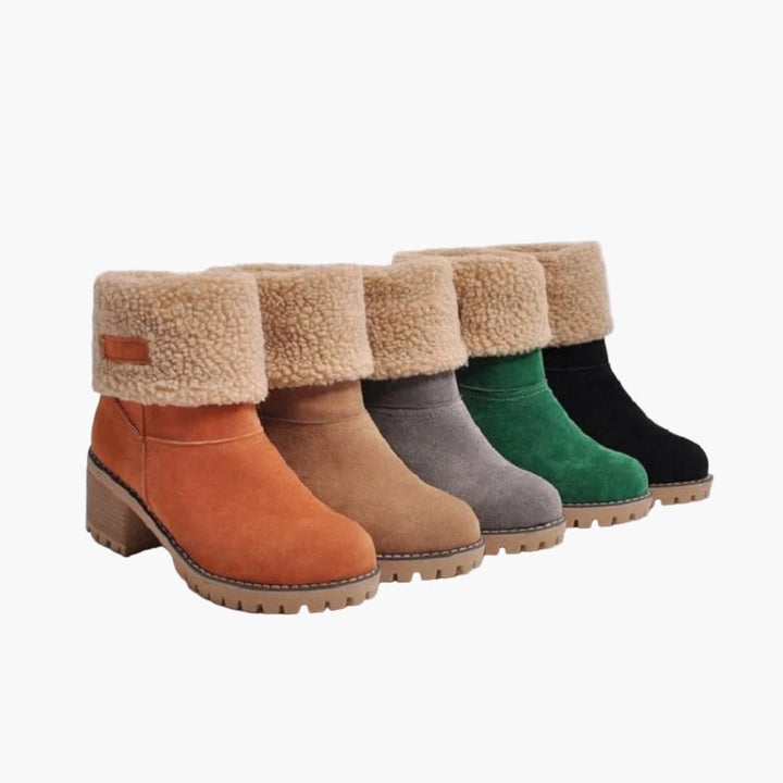 Damen Stiefel mit Blockabsatz