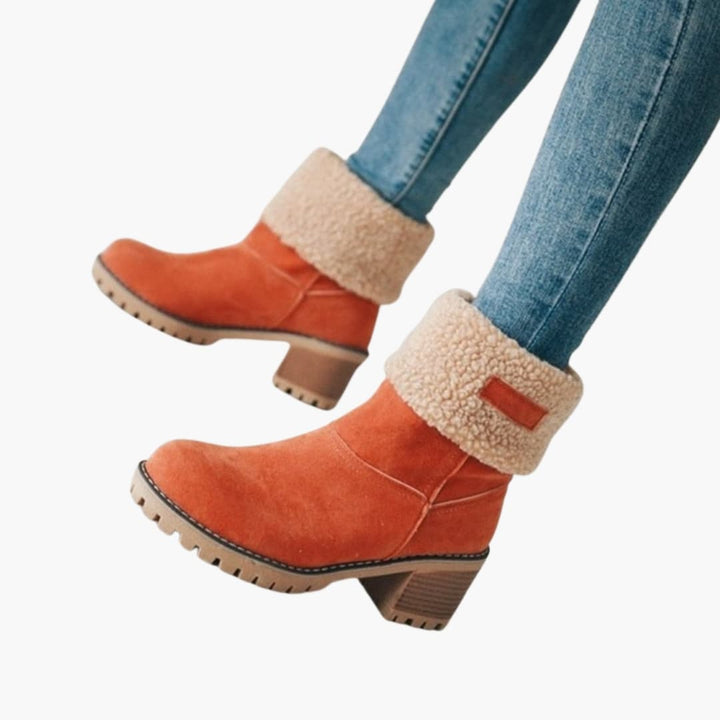 Damen Stiefel mit Blockabsatz