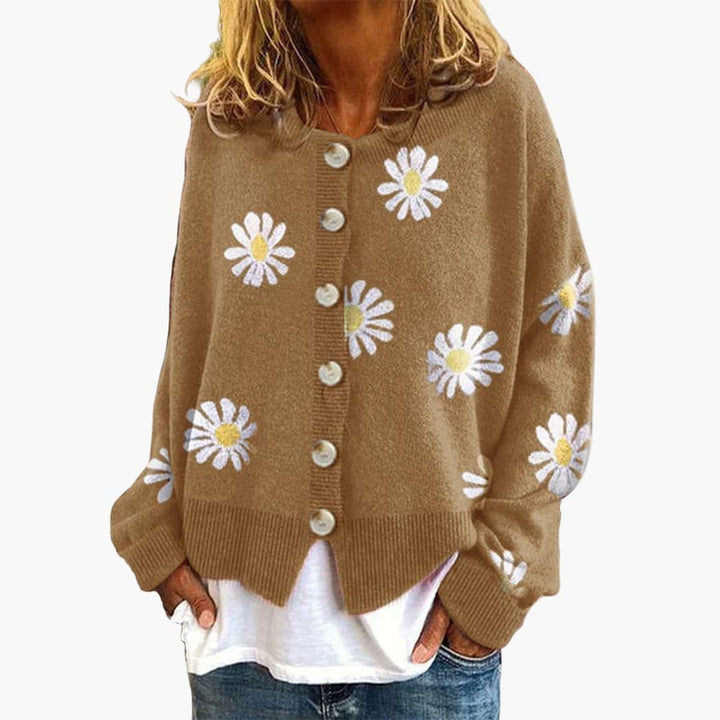 Damen Strickjacke mit Knopfverschluss