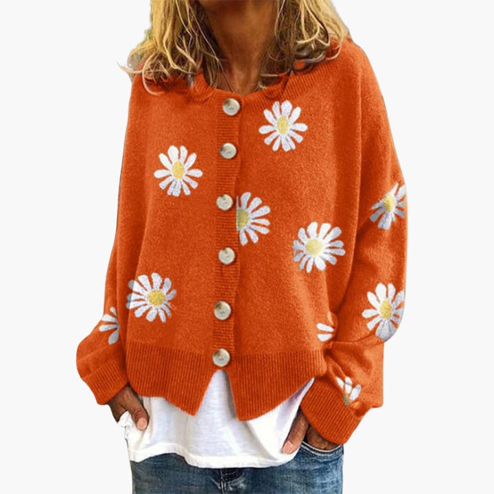 Damen Strickjacke mit Knopfverschluss