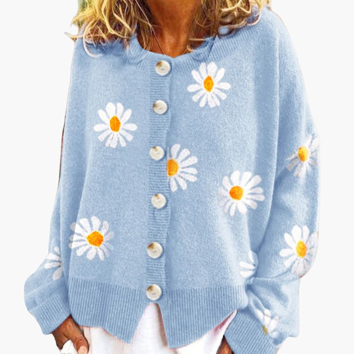 Damen Strickjacke mit Knopfverschluss