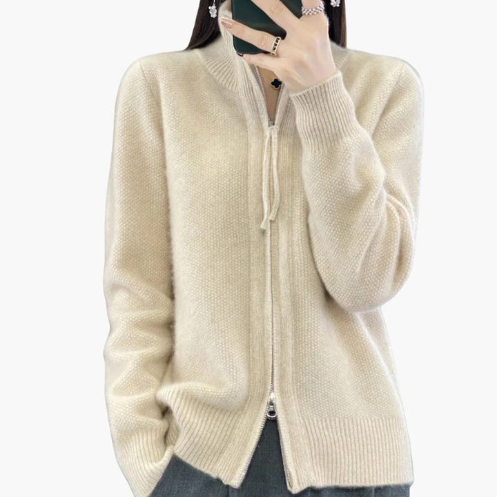 Damen Strickjacke mit Reißverschluss