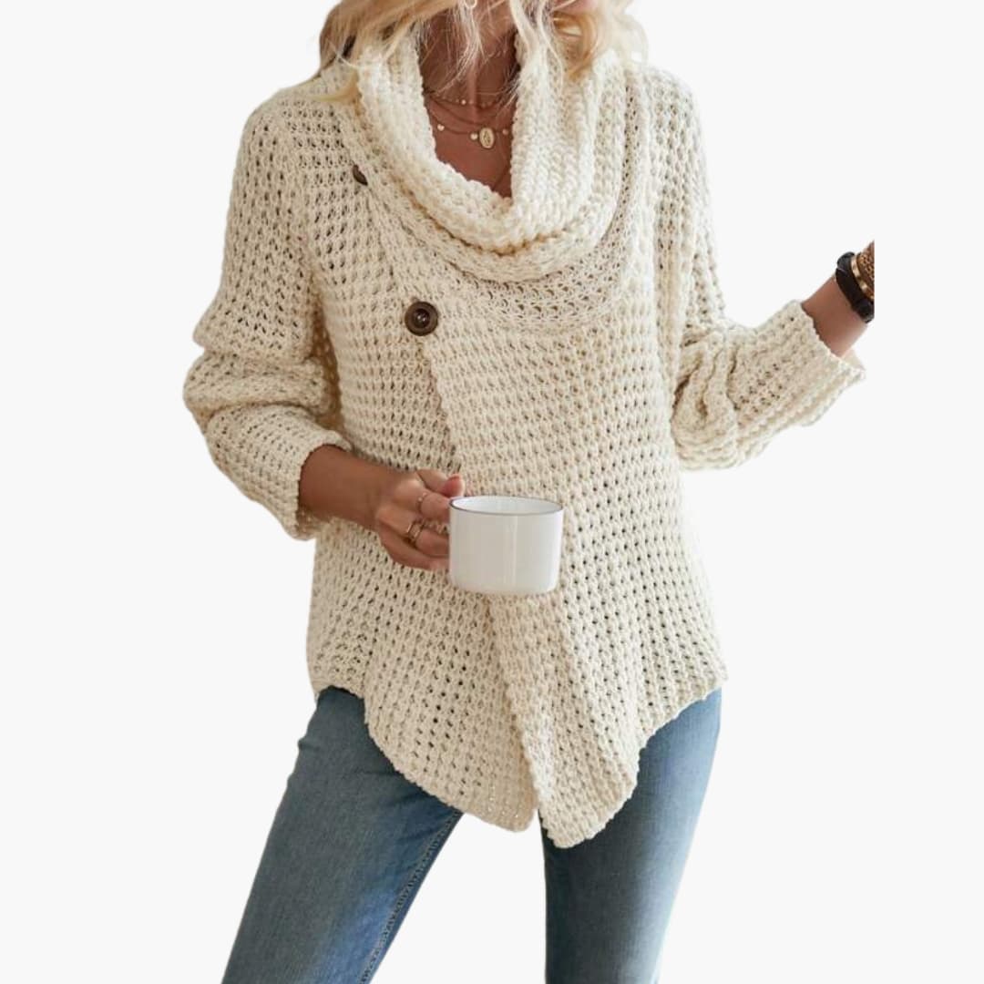 Damen Strickjacke mit Schalkragen