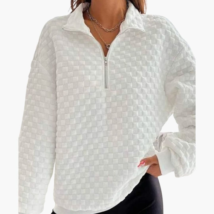 Damen Strickpullover mit strukturierter Oberfläche