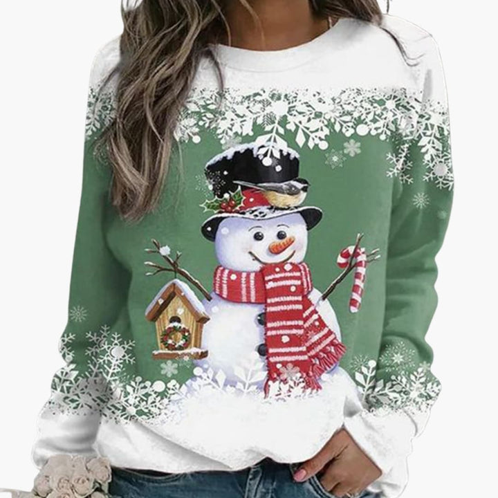 Damen Winterpullover mit Rundhalsausschnitt und Strukturstrick