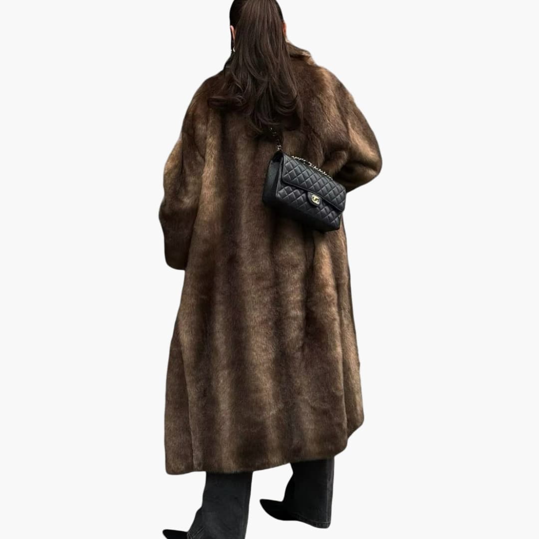 Damenmantel mit Stehkragen und langen Ärmeln