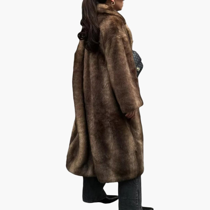 Damenmantel mit Stehkragen und langen Ärmeln