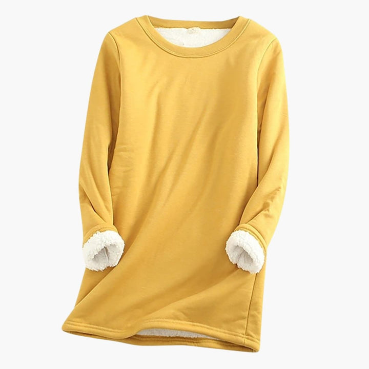 Damen Pullover mit Rundhalsausschnitt und langen Ärmeln