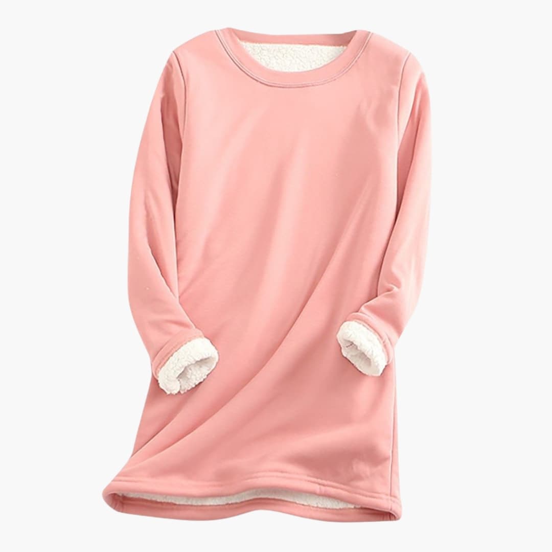 Damen Pullover mit Rundhalsausschnitt und langen Ärmeln