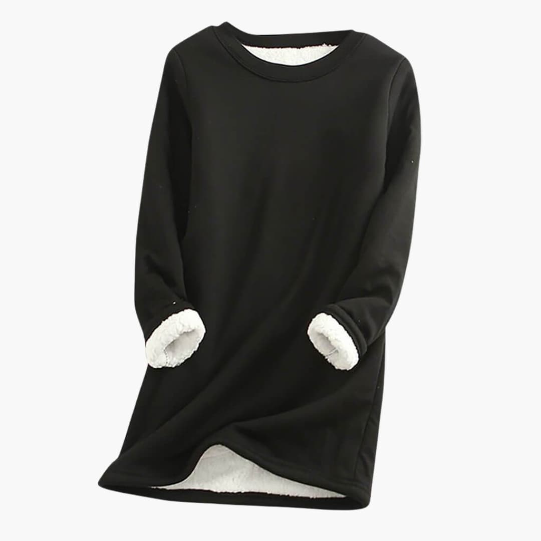Damen Pullover mit Rundhalsausschnitt und langen Ärmeln