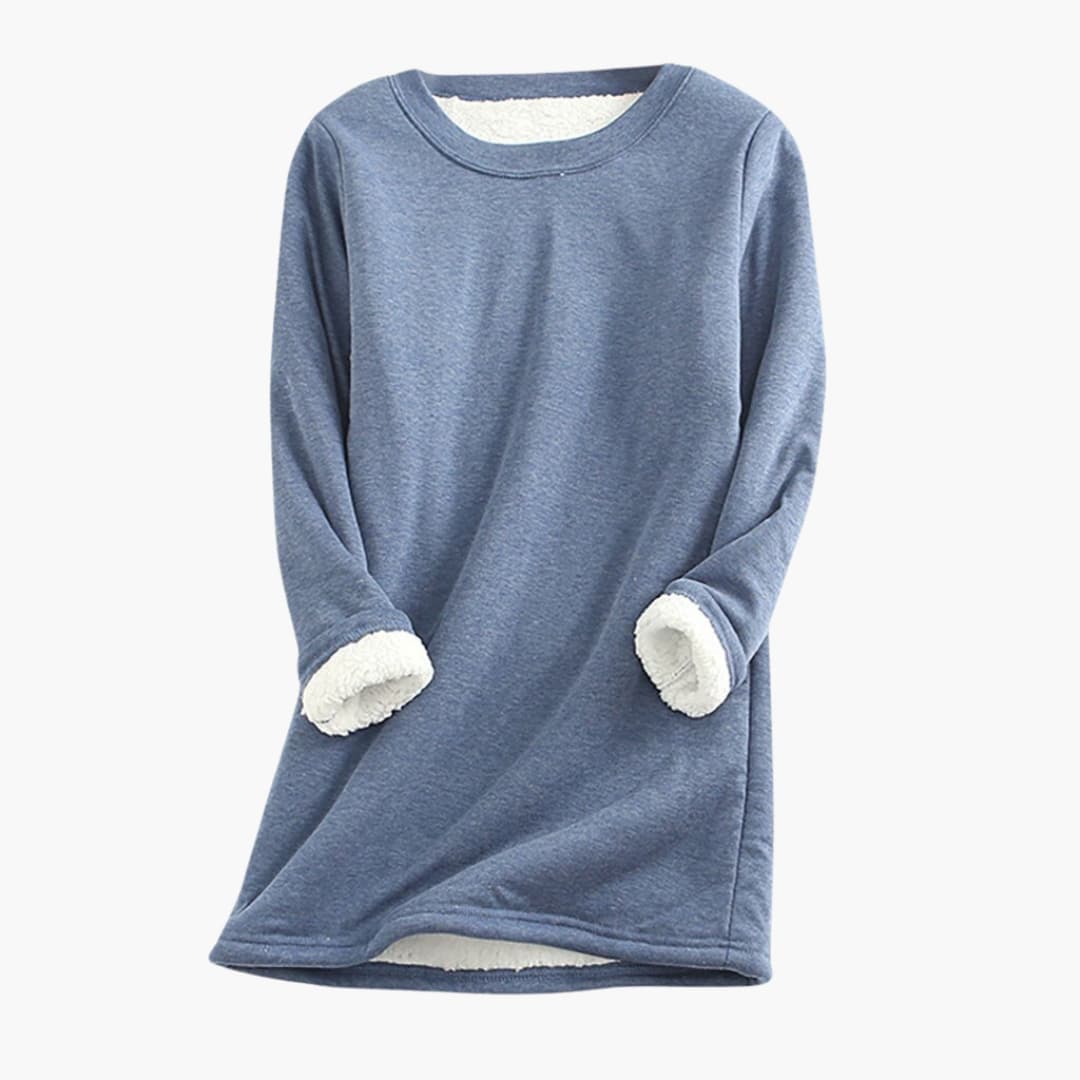 Damen Pullover mit Rundhalsausschnitt und langen Ärmeln