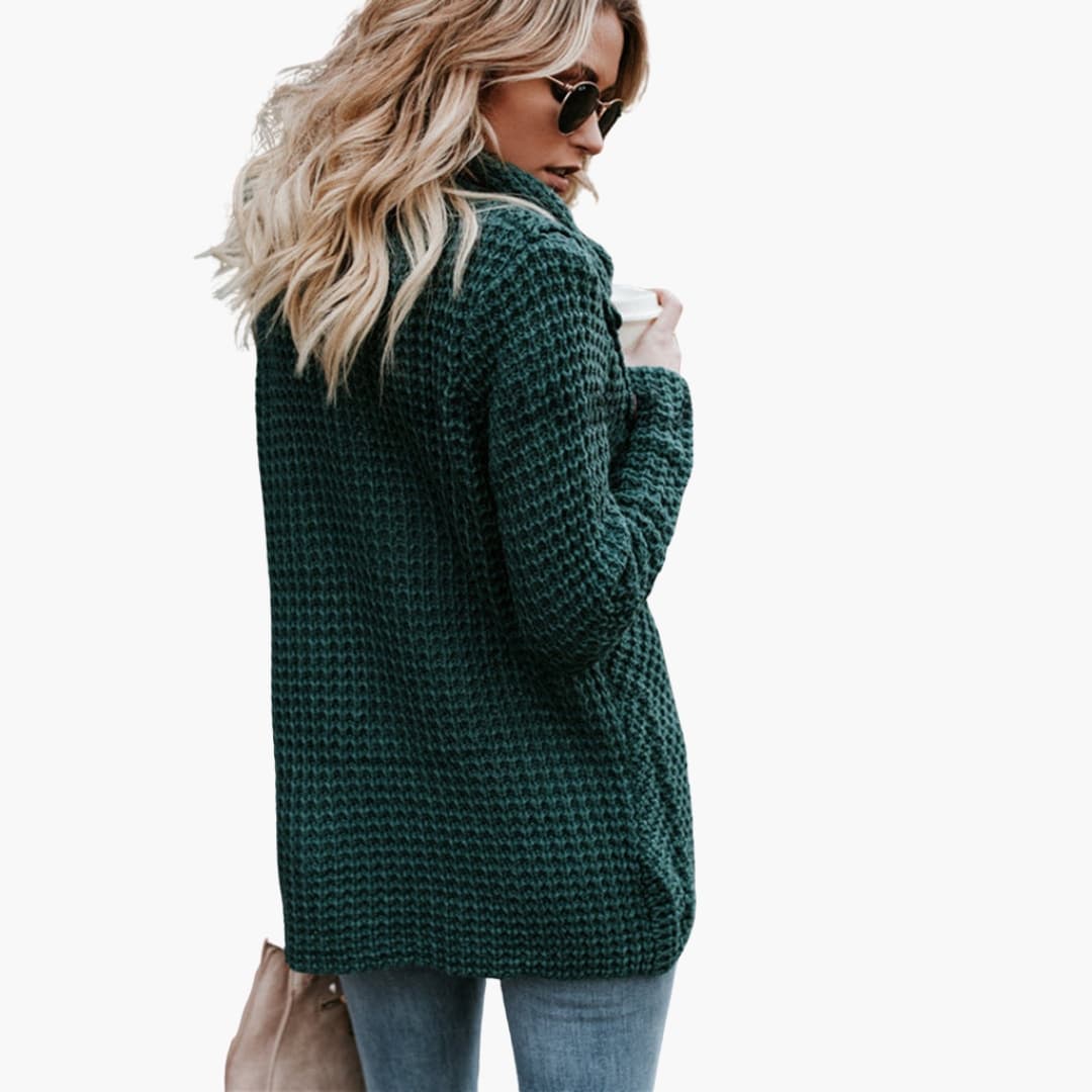 Damen pullover mit Schalkragen