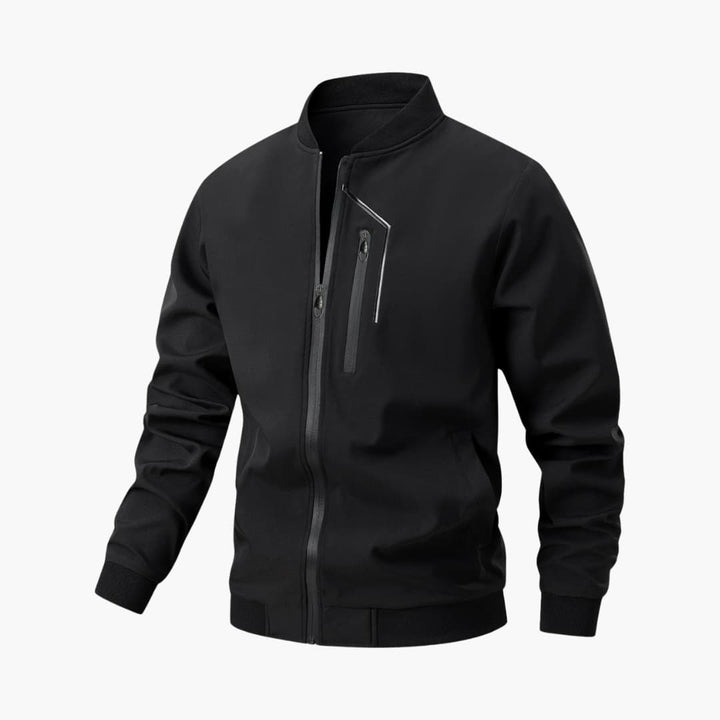 Herren Bomberjacke mit Reißverschluss und Reißverschlusstaschen