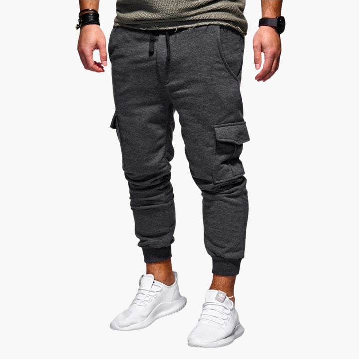Herren Cargo Jogginghose mit Bund und Seitentaschen