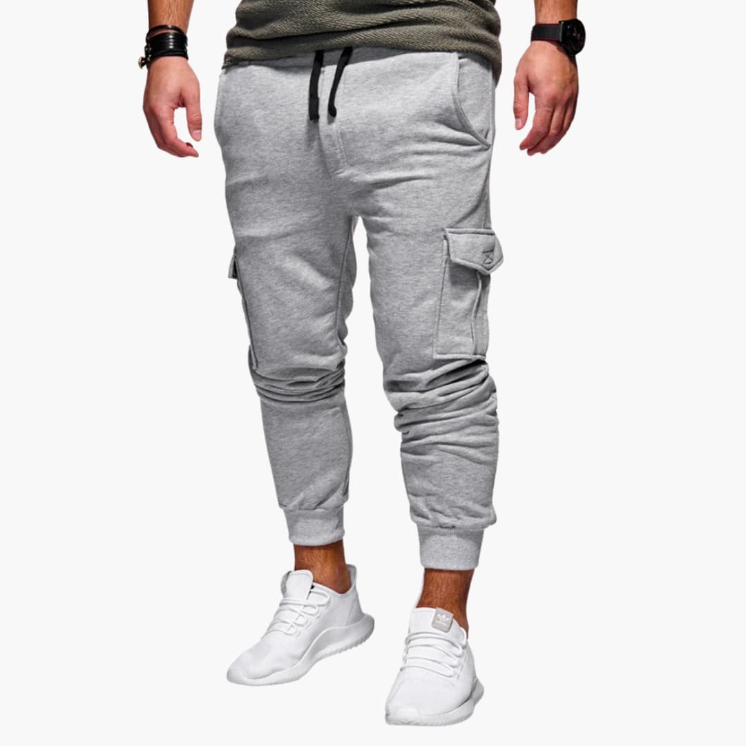Herren Cargo Jogginghose mit Bund und Seitentaschen