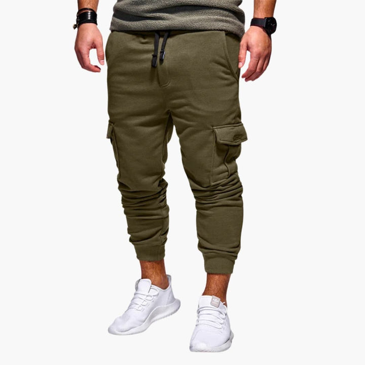 Herren Cargo Jogginghose mit Bund und Seitentaschen