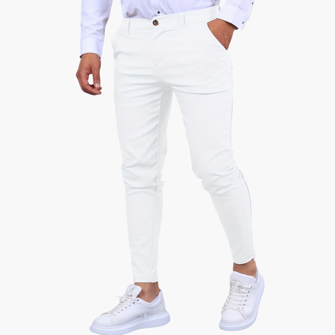 Herren Chinohose mit Bund und Seitentaschen