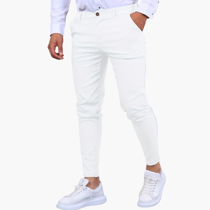Herren Chinohose mit Bund und Seitentaschen