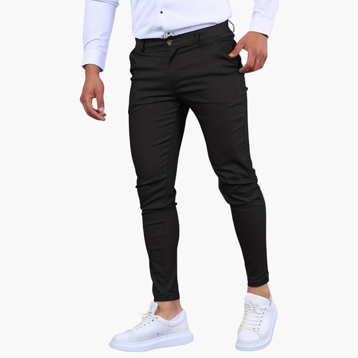 Herren Chinohose mit Bund und Seitentaschen