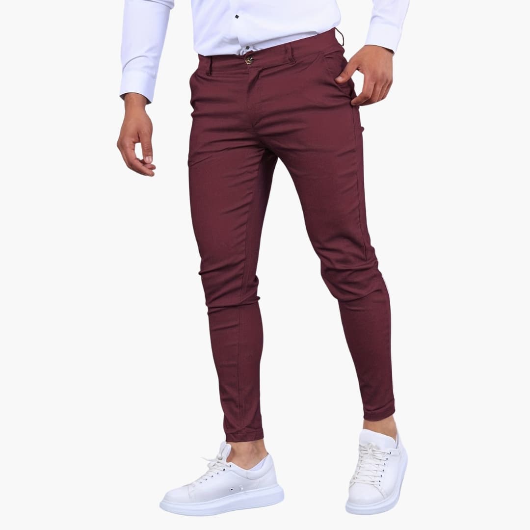 Herren Chinohose mit Bund und Seitentaschen