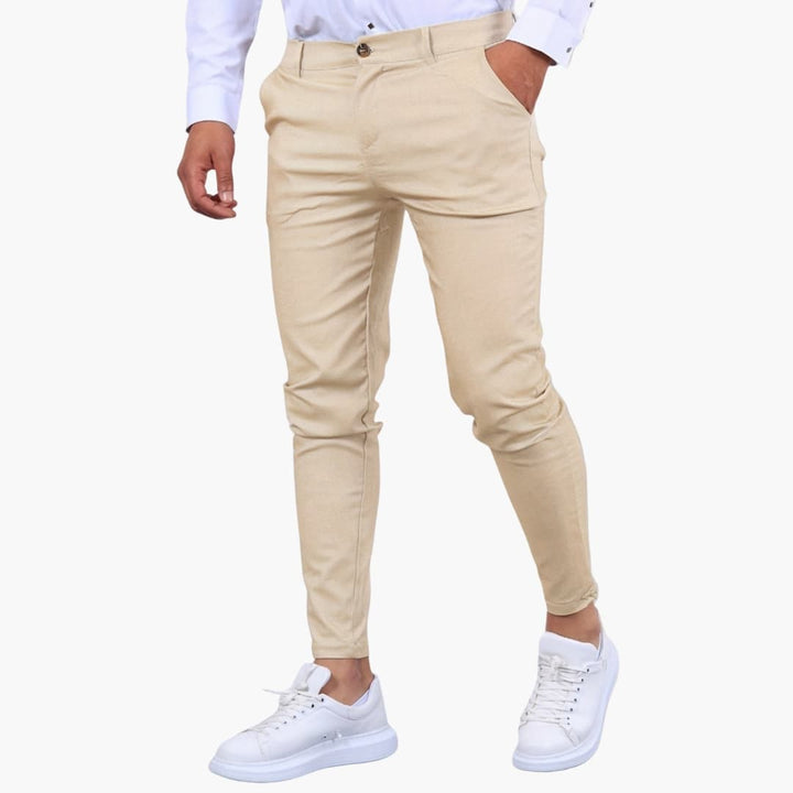 Herren Chinohose mit Bund und Seitentaschen