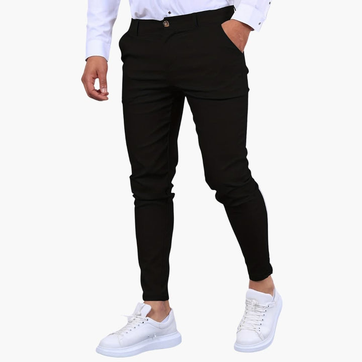Herren Chinohose mit Bund und Seitentaschen