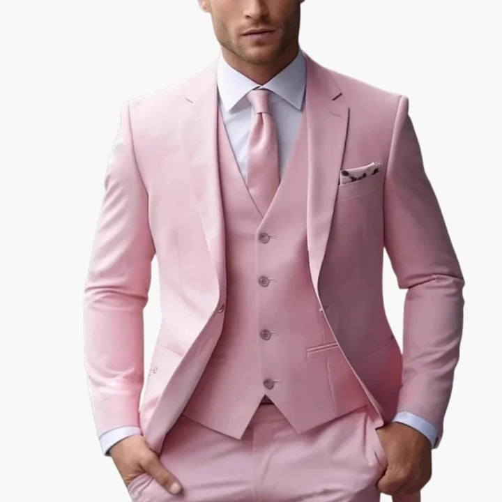 Herren Dreiteiliger Anzug mit Sakko Weste und Hose
