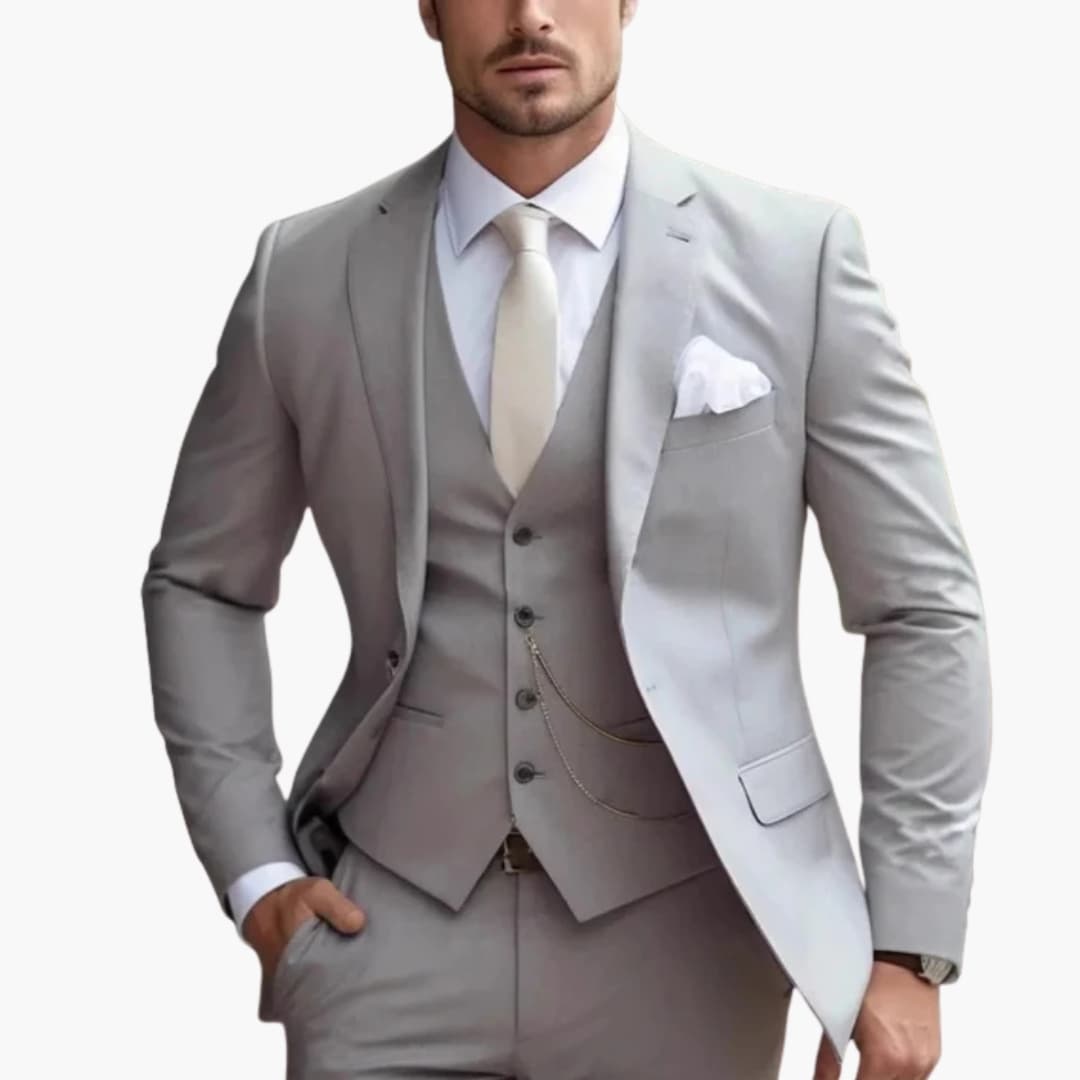 Herren Dreiteiliger Anzug mit Sakko Weste und Hose