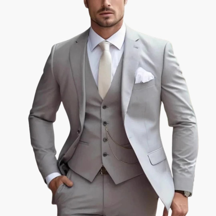 Herren Dreiteiliger Anzug mit Sakko Weste und Hose