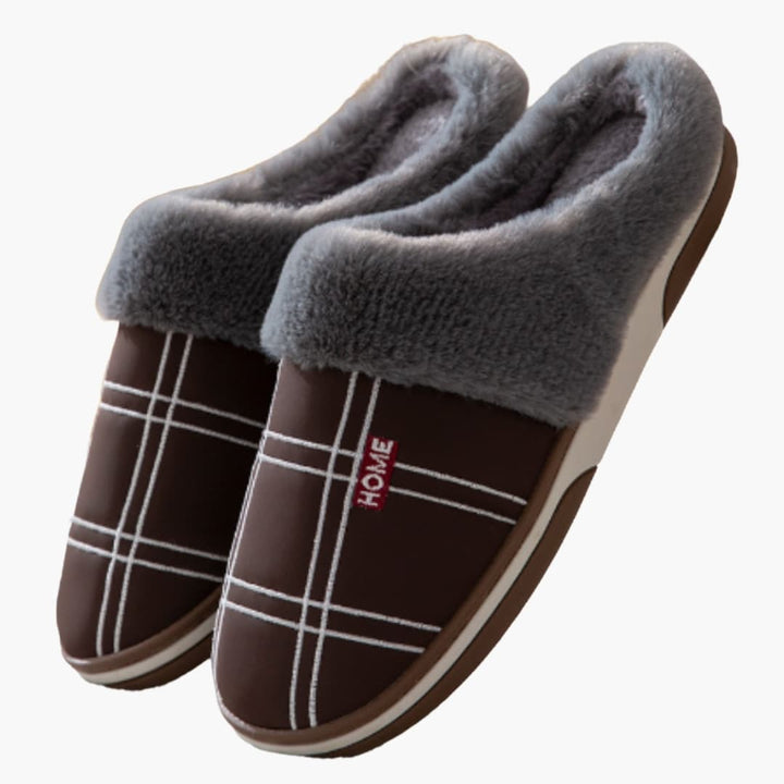 Herren Hausschuhe mit Schlupfdesign und Futter