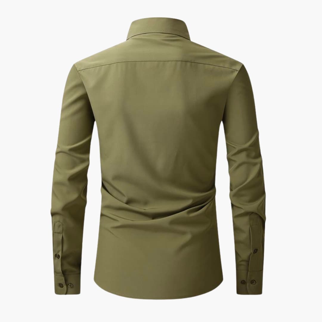 Herren Hemd mit Tasche und Knopfleiste